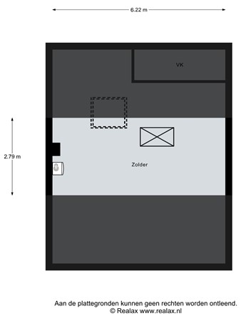 Floorplan - Da Costastraat 1, 3751 GA Bunschoten-Spakenburg